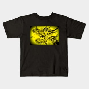 Yellow dragon Kids T-Shirt